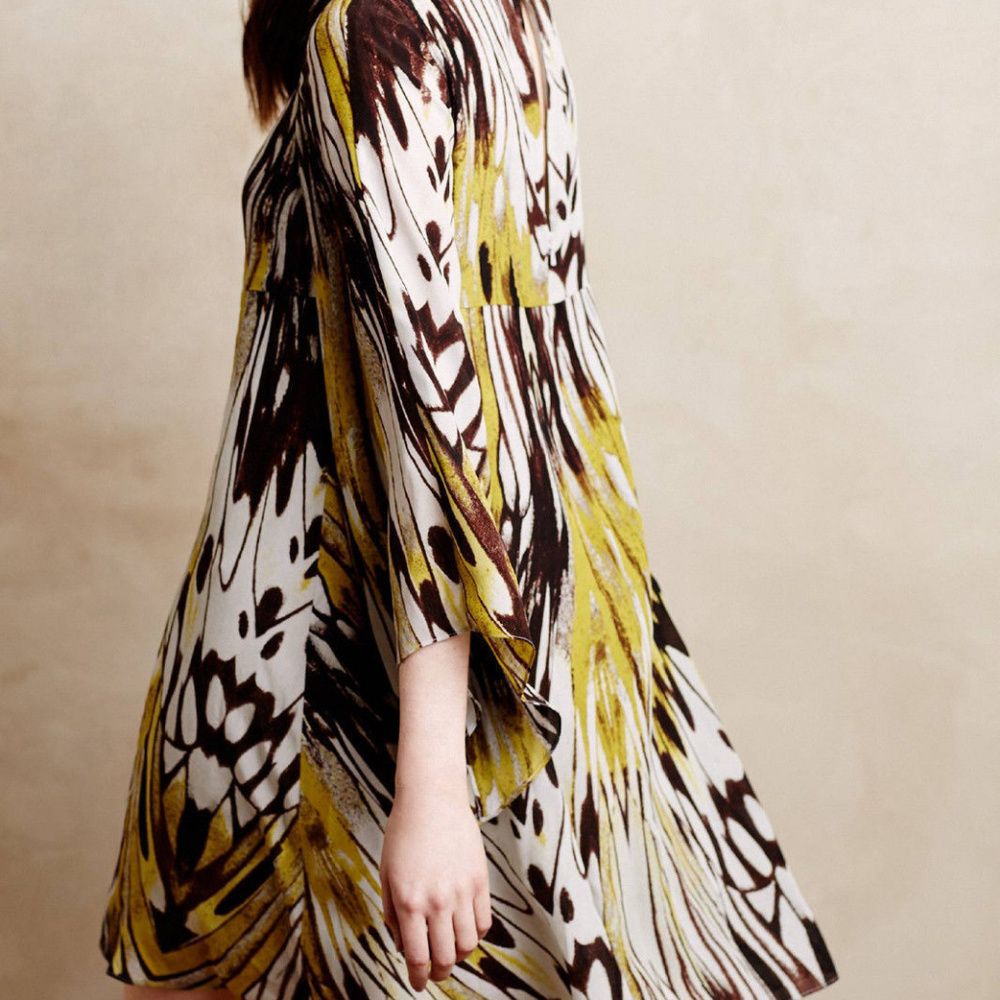 Anthropologie Sarita Swing Dress Silk Tunic By Leifsdottir sizes 0 & 4
